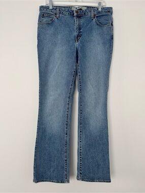Vintage Gap Bootcut Jeans Womens 12 Reg Blue Medium Wash Denim Stretch Y2K 2002